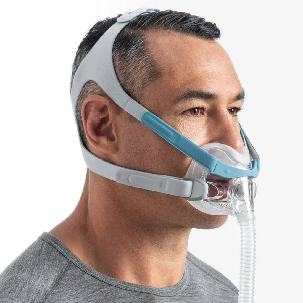 CPAP full face masks with accessories for sleep apnea therapy