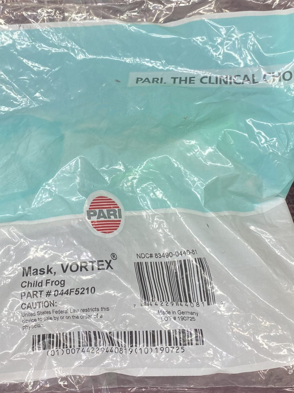 PARI Vortex Child Frog Mask