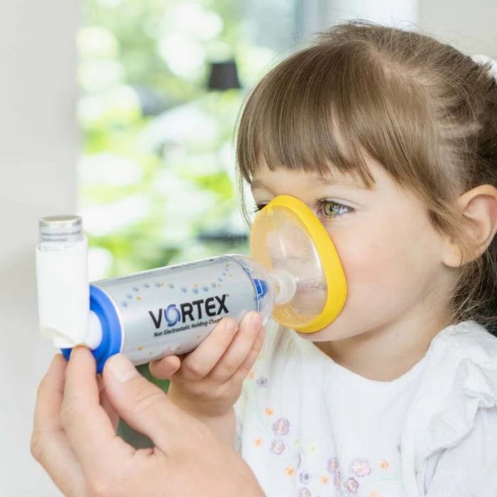PARI VORTEX Non-Electrostatic Valved Holding Chamber (with Mouthpiece)