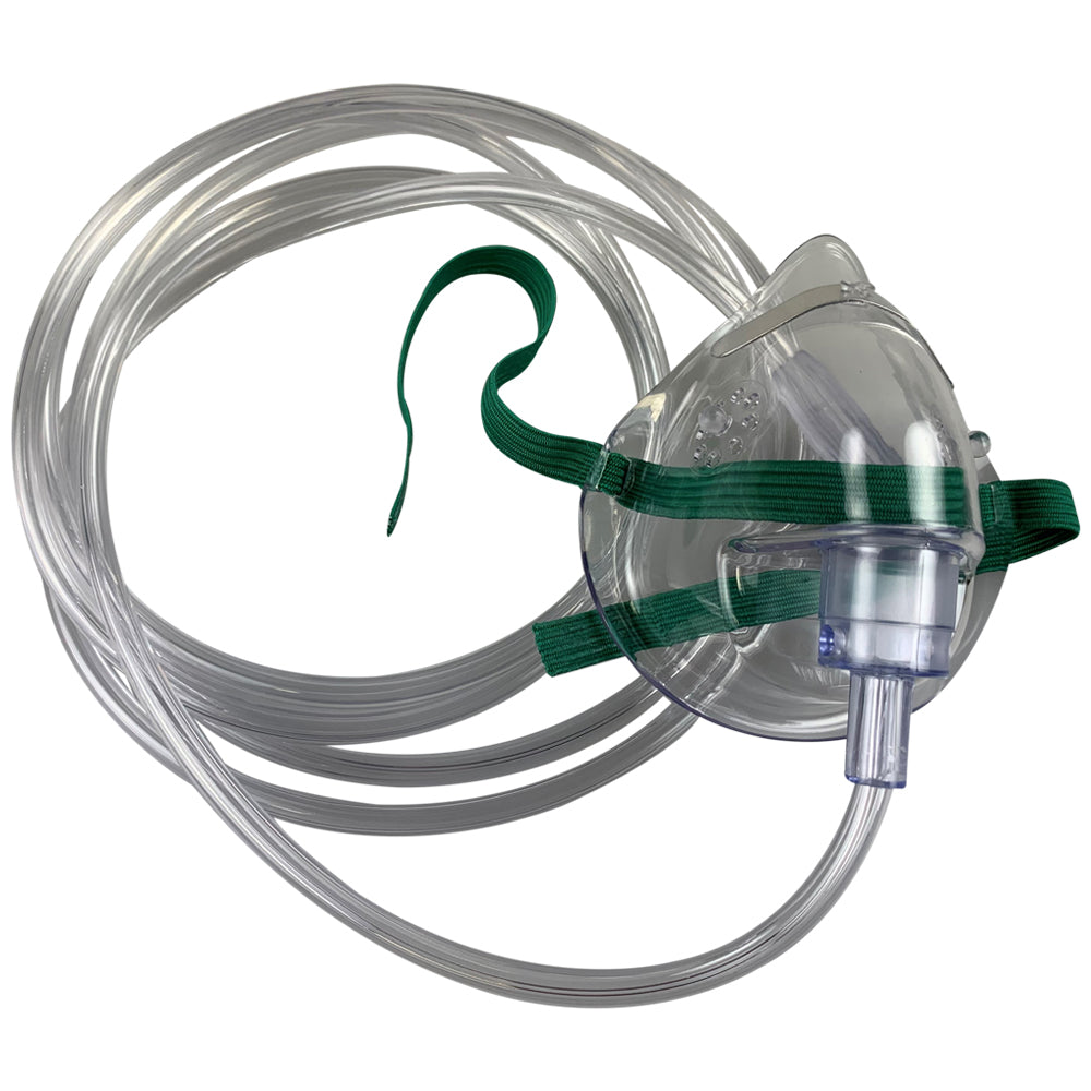 Salter Labs Pediatric Mask, O2. with Tubing 12-Pack | 50 pack