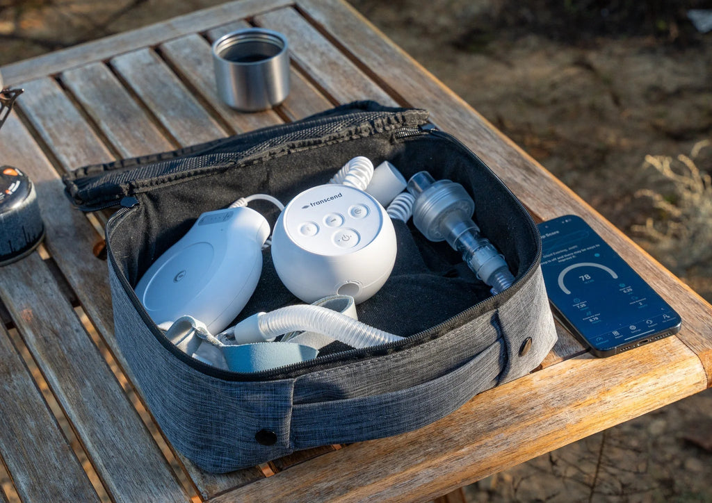 Transcend Micro Travel CPAP Bundle (Lowenstein CARA Full Face Mask | Resupply Kit | Carry Case)