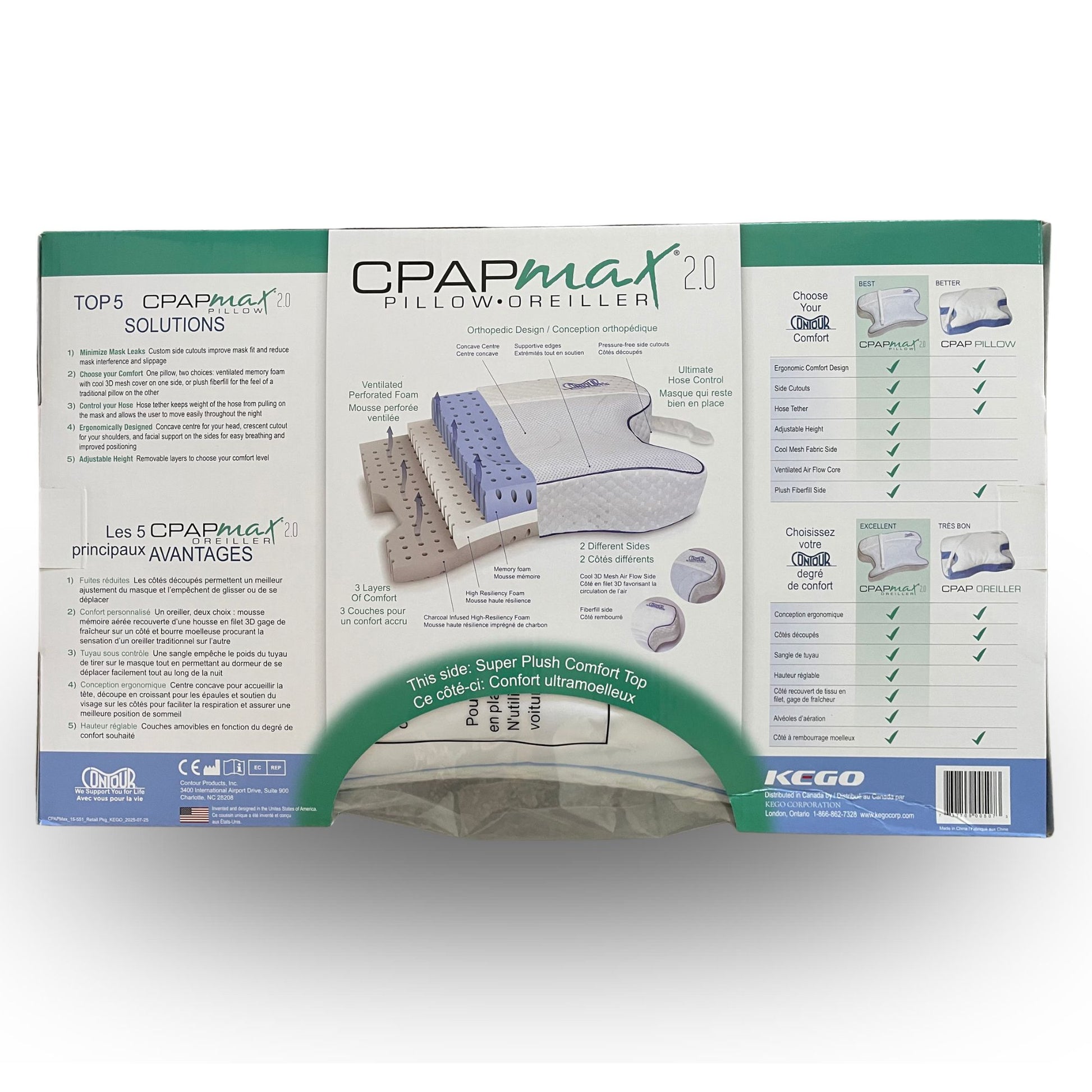 Contour CPAPmax 2.0 Pillow