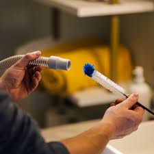 CPAPology Monty Elite Tube Brush / Hose Brush, Blue Handle